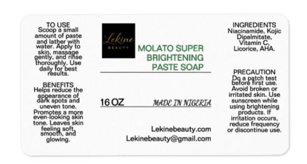 Molato Super Brightening Paste Soap
