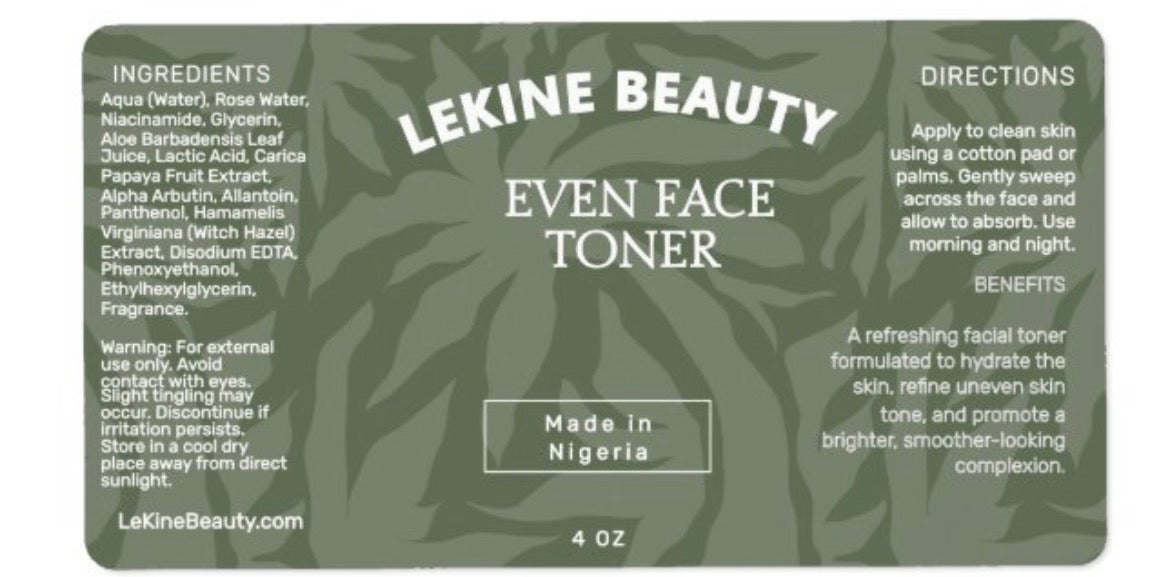 Even Face Toner
