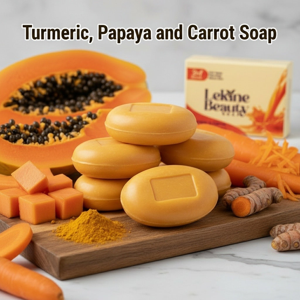 Tumeric, Papaya and Carrot Brightening Bar soap